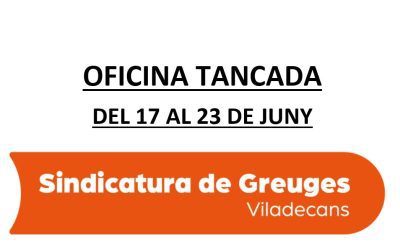 CARTELL OFICINA TANCADA CARTELL OFICINA TANCADA